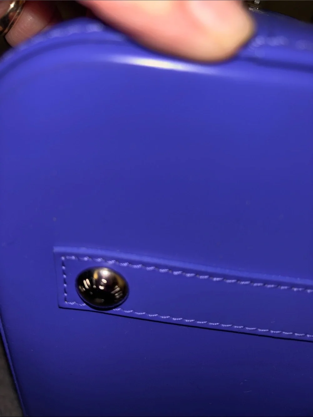 Louis Vuitton Alma Purple Structured Dome Satchel Bag - Unbranded